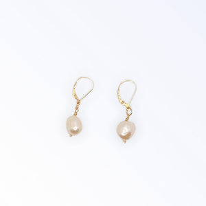 Classic White Freshwater Pearl Earrings