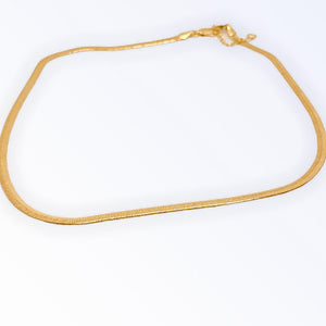 Lux Gold Filled Snake Herringbone Chain Necklace - 18” plus extender