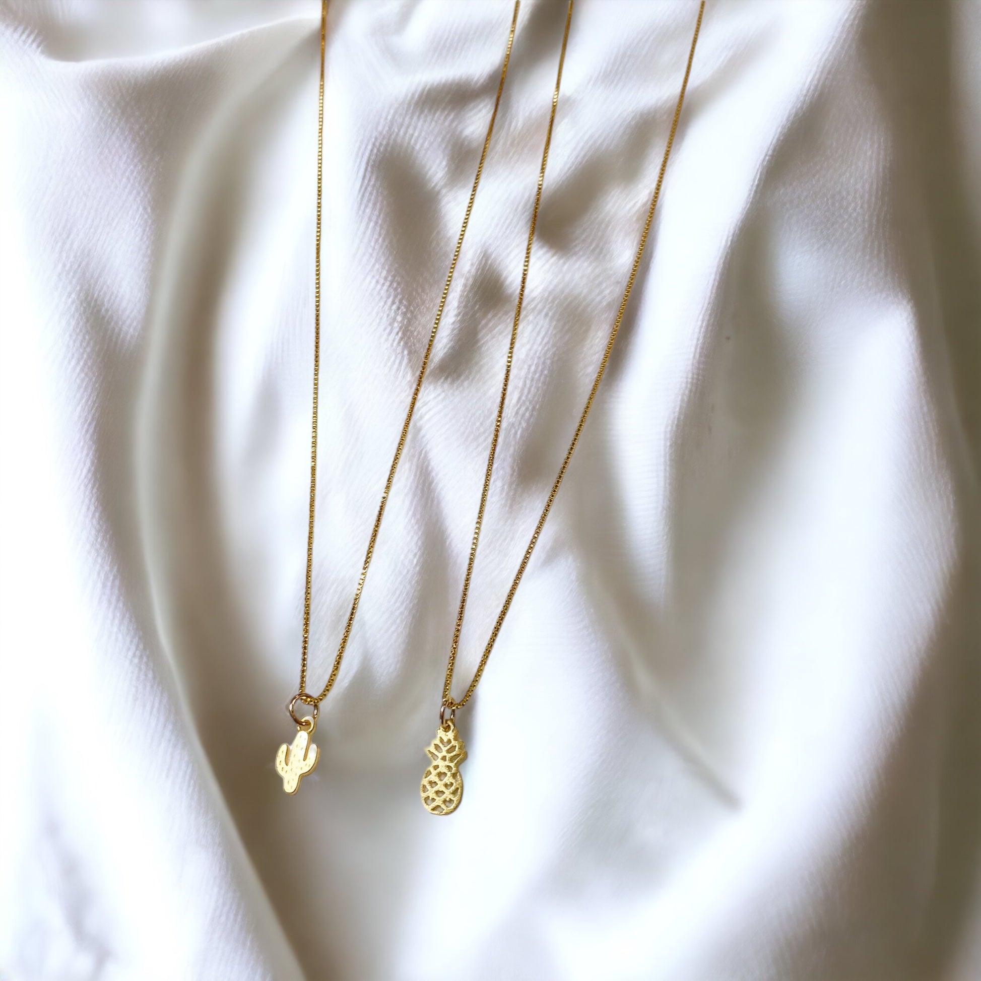 Cactus Necklace - Gold Charm