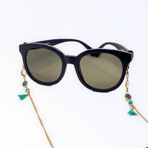 Sunglasses Chain - Glasses Holder - Quartz - Druzy - Turquoise
