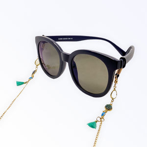 Sunglasses Chain - Glasses Holder - Quartz - Druzy - Turquoise